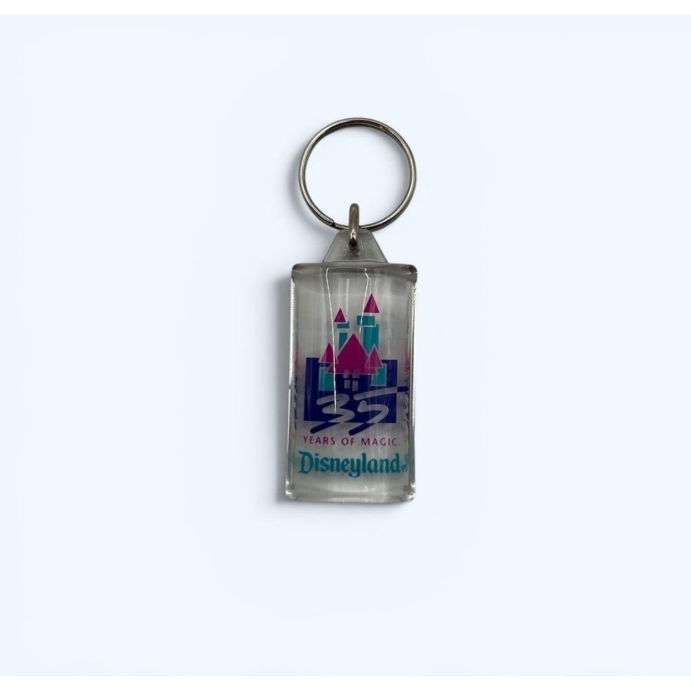 Vintage Union Disneyland Castle 35 Years of the Magic Anniversary Keychain